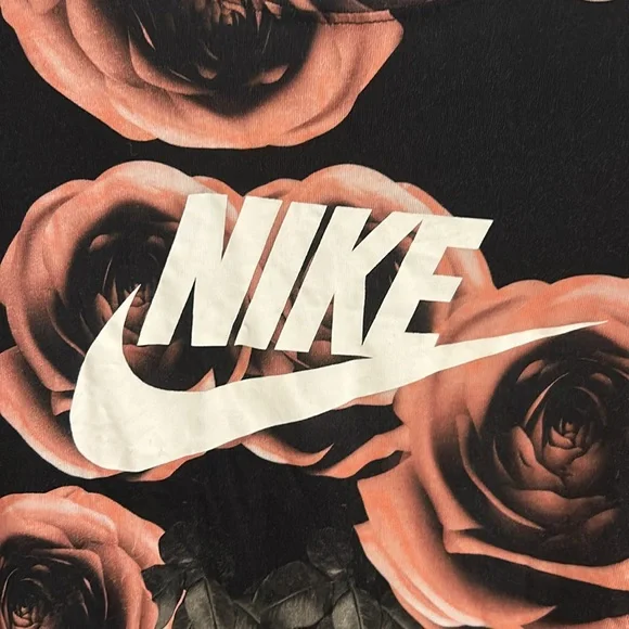 Nike Rose Bush All over print The Nike Tee 100% knit Cotton Size XL - Picture 2 of 5